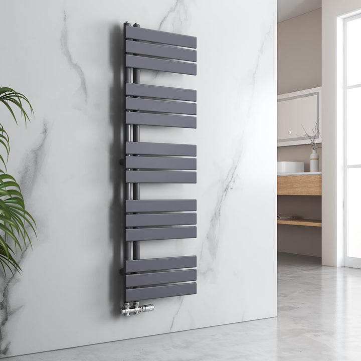 EMKE Badheizkörper Handtuchhalter 1599x400 mm, Handtuchheizkörper Seitenanschlusss Flach Handtuchwär