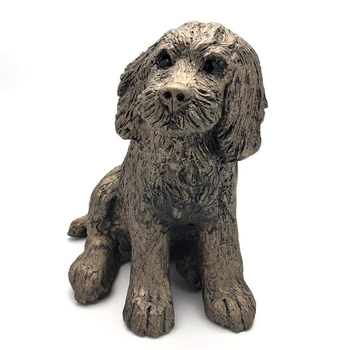 Frith Cocker Spaniel Raffles-Figur, kaltgegossene Bronze, hergestellt in Grossbritannien