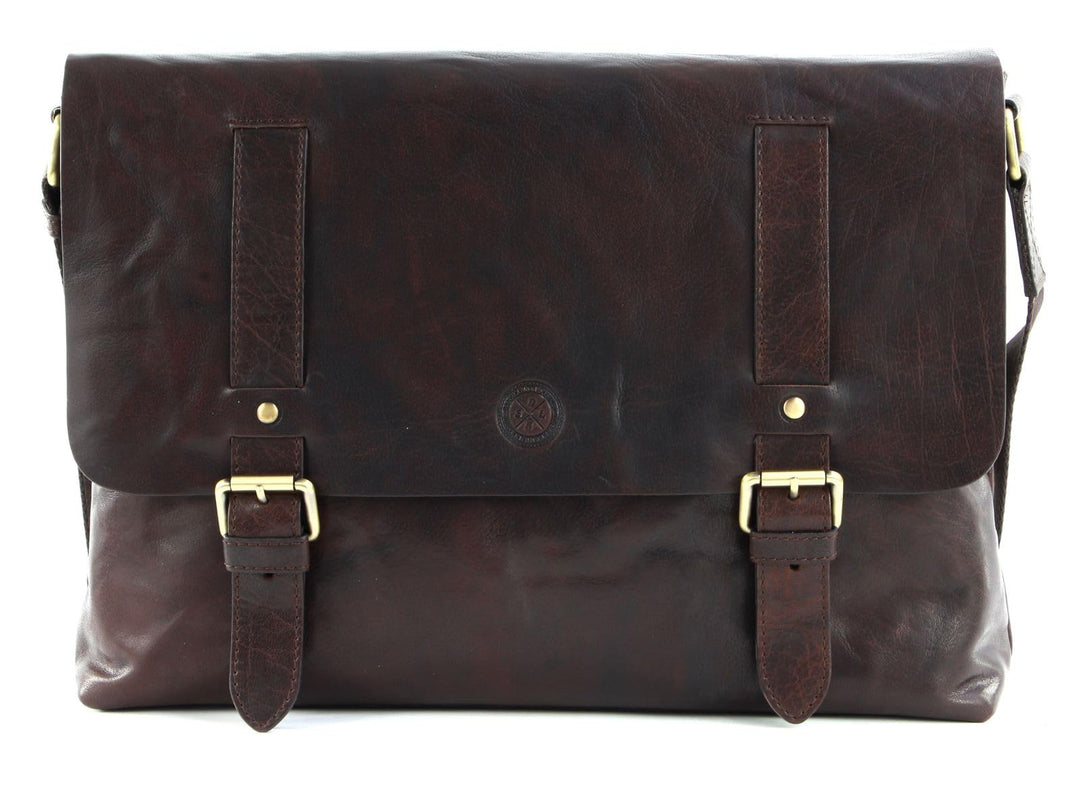 SADDLER Ryan Messenger Bag Dark Brown