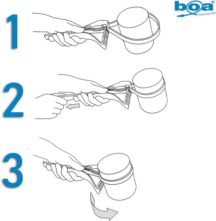 Boa - Clé à lanière Pro Ø 200 mm Boa Aluminium - NEU! Schwarz, Boa Aluminium - NEU! Schwarz