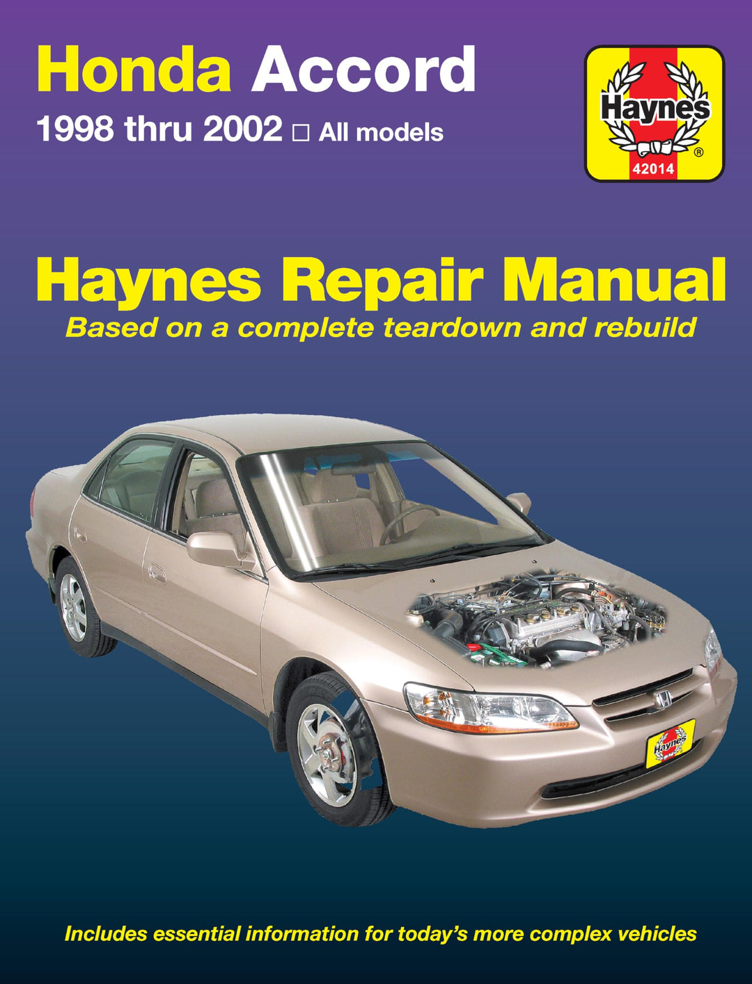 Honda Accord 1998-2002: All Models (Haynes Repair Manual)