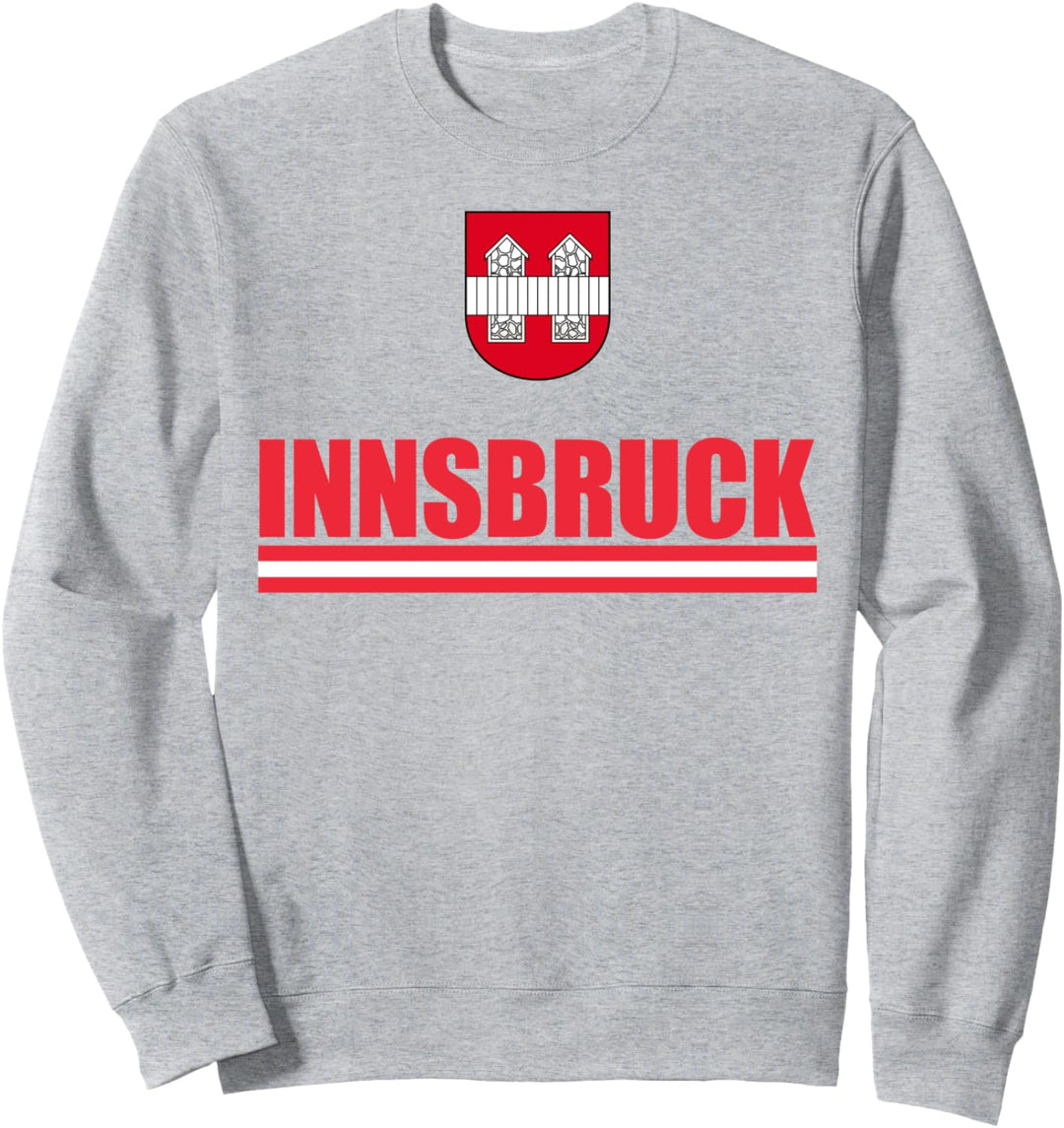 Innsbruck Austria Coat Of Arms Souvenir Austrian Flag Sweatshirt