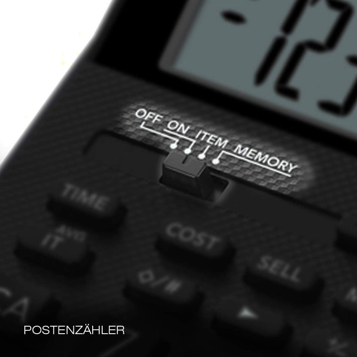 Casio Druckender Tischrechner HR-200RCE, 12-stellig, 2-Farbdruck, Wiederholungsdruck, Steuerberechnu