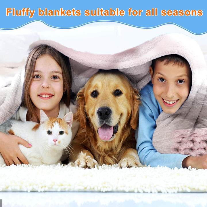 Katzemotiv Kuscheldecke für Kinder, Katzen Flanell Decke,Kinderdecke Katzemotiv Flauschige Plüsch De