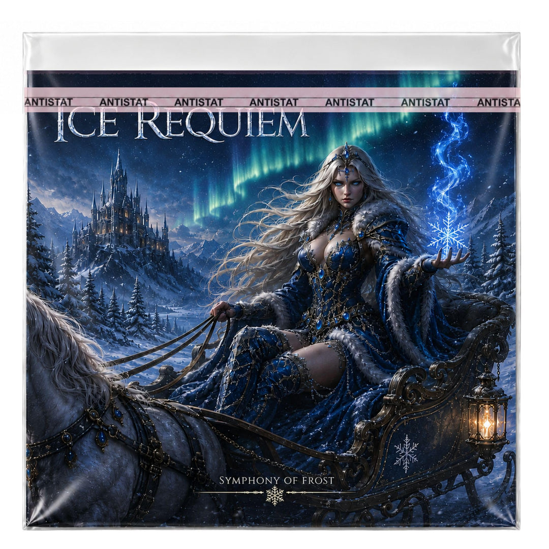 1000 Stück LP Schutzhüllen 12" Folienhüllen mit Klappe und Verschluss für Vinyl Schallplatten