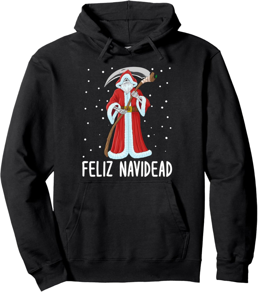 Feliz Navidead Skelett Totenkopf Weihnachten Geschenk Pullover Hoodie