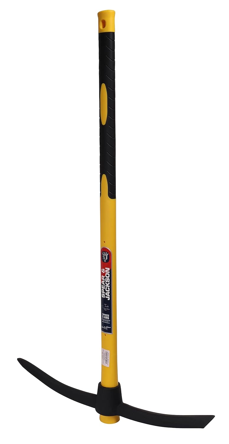 Spear & Jackson 81825 Kreuzhacke mit Stiel dank Dreier Materialien 2,5 kg Hacke mit 3-Komponentengri