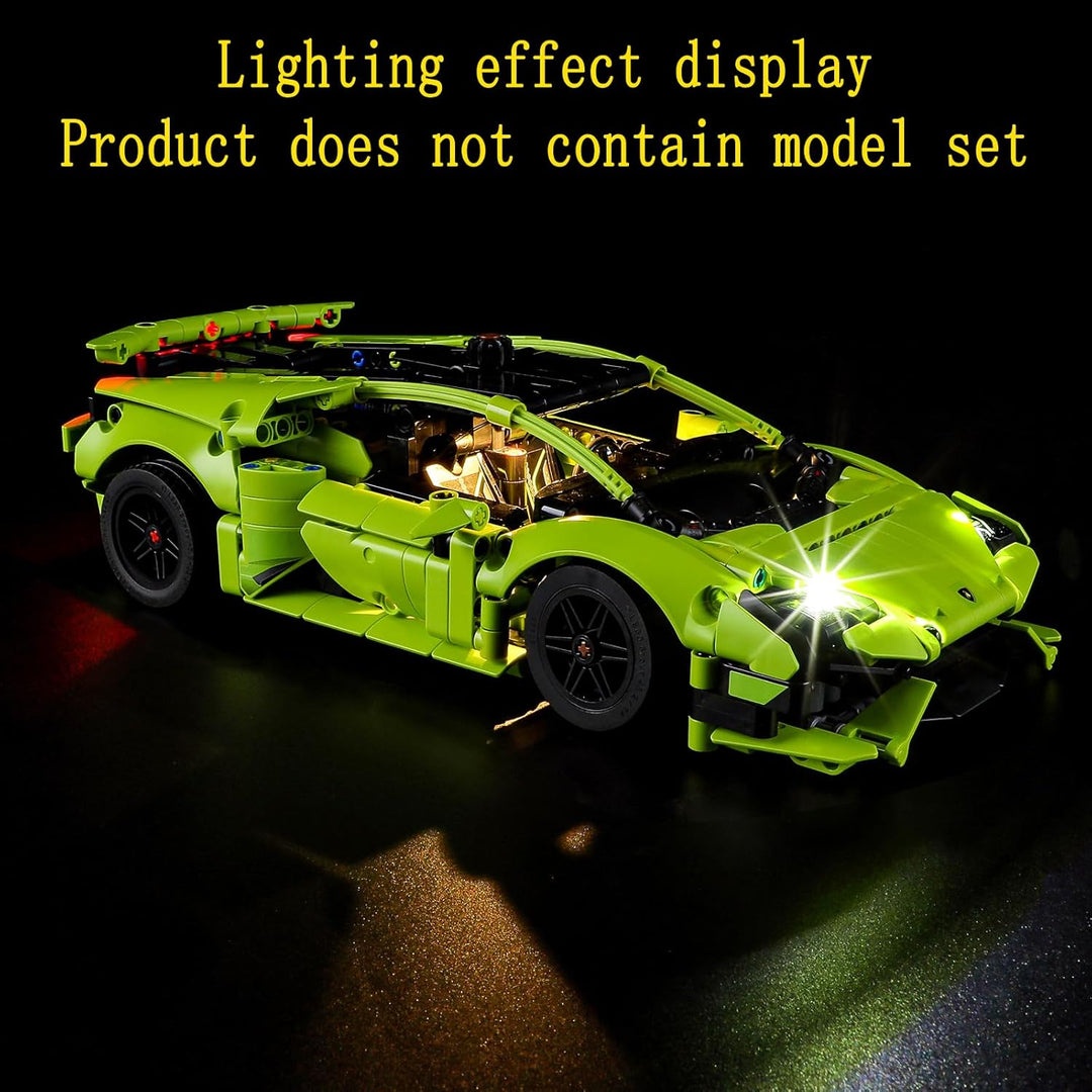 GEAMENT LED Licht-Set Kompatibel mit Lego Lamborghini Huracán (Huracan) Tecnica - Beleuchtungsset fü