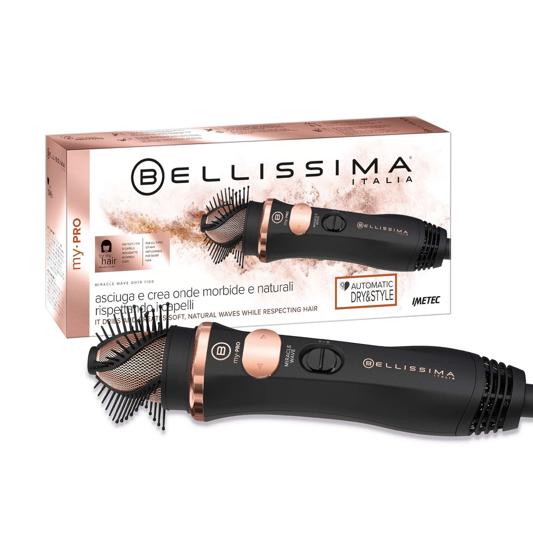 Bellissima My Pro Miracle Wave GH19 1100 Formende Luftbürste, schafft weiche und natürliche Wellen m