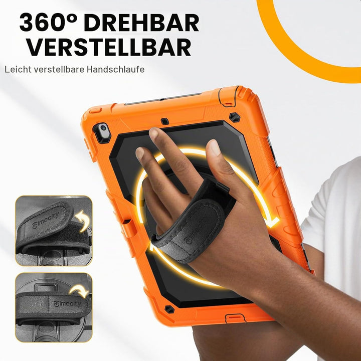 Timecity Hülle für iPad 9/8 / 7 Generation 2021/2020 / 2019 10,2 Zoll Schutzhülle Stossfest Robust m