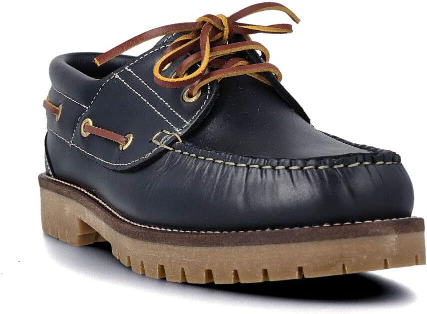 PAYMA - Herren Damen Kinder Bootsschuhe Segelschuhe Mokassins aus Seahorse Geölt Leder 3 Eye Classic