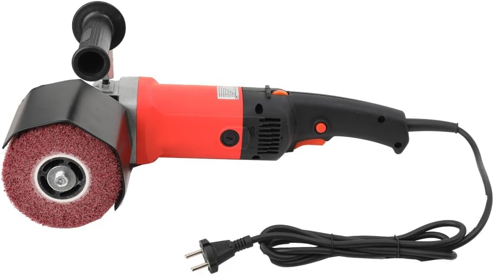Satiniermaschine Satinierwalzen, Elektrische Bürstenschleifer mit 80 Körnung Bürste,1400W 600-3000RP