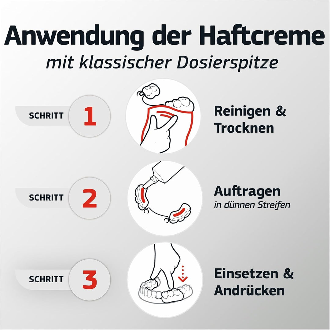 Blend-a-dent Plus Unschlagbarer Halt Premium Haftcreme, für Voll- und Teilprothesen, Geschmacksneutr