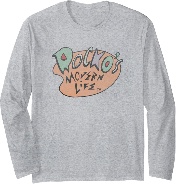 Nickelodeon Rocko's Modern Life Vintage Original Logo Langarmshirt