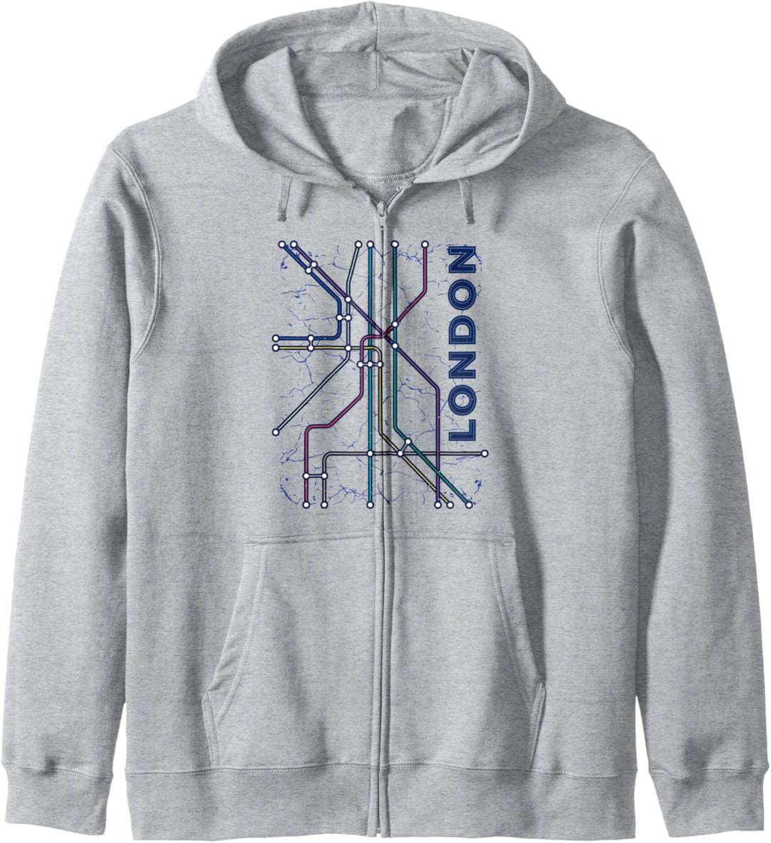 London UK Underground Subway England Souvenir Geschenk Kapuzenjacke