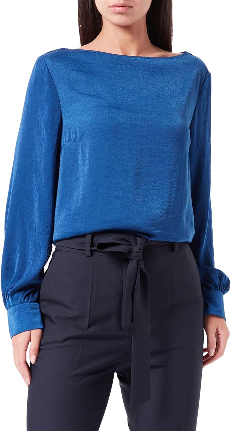 s.Oliver Damen Blusen 38 Blau, 38 Blau
