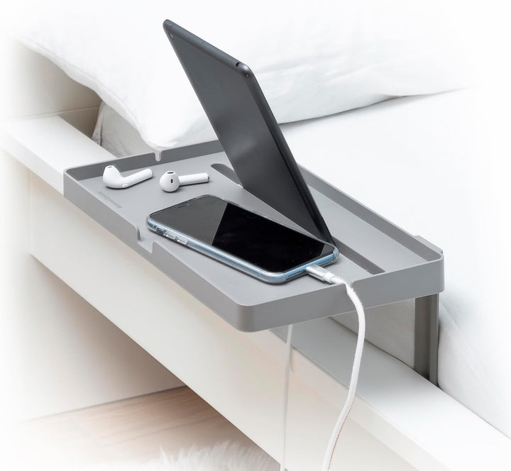 InnovaGoods® Universal Bettregal für das Bett, vielseitig einsetzbar mit 3 Regalen, verstellbar, fal