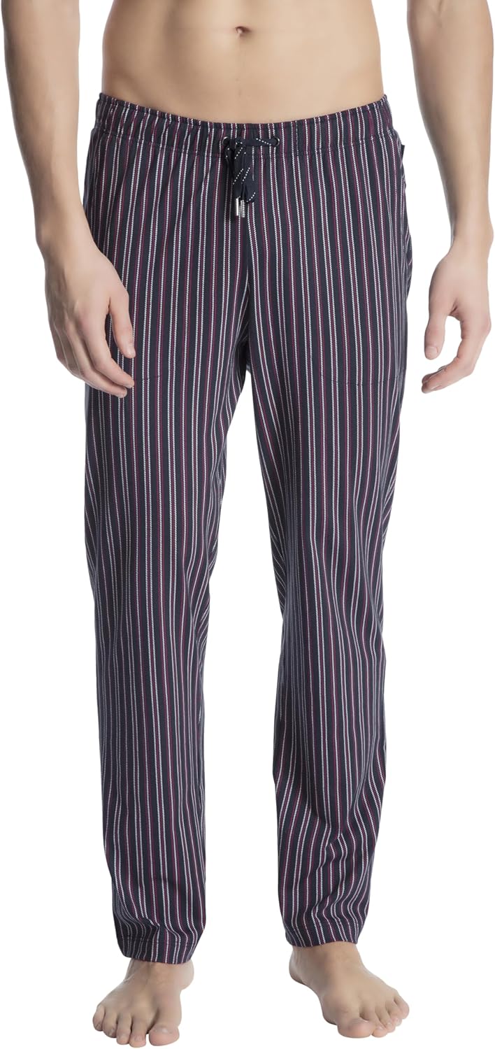 CALIDA Remix Basic Sleep Hose Herren, 100% Baumwolle, mit Seitentaschen 52-54 Tall Rumba Red, 52-54