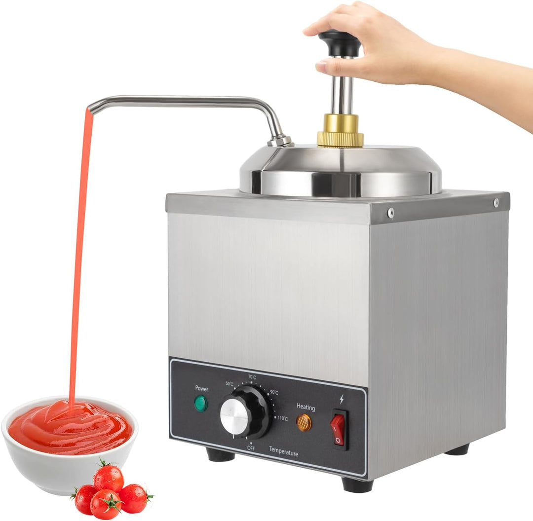 650W Elektrischer SchokoladenwäRmer, Edelstahl Schokoladenspender Warmer, Schokoladenspender mit Pum