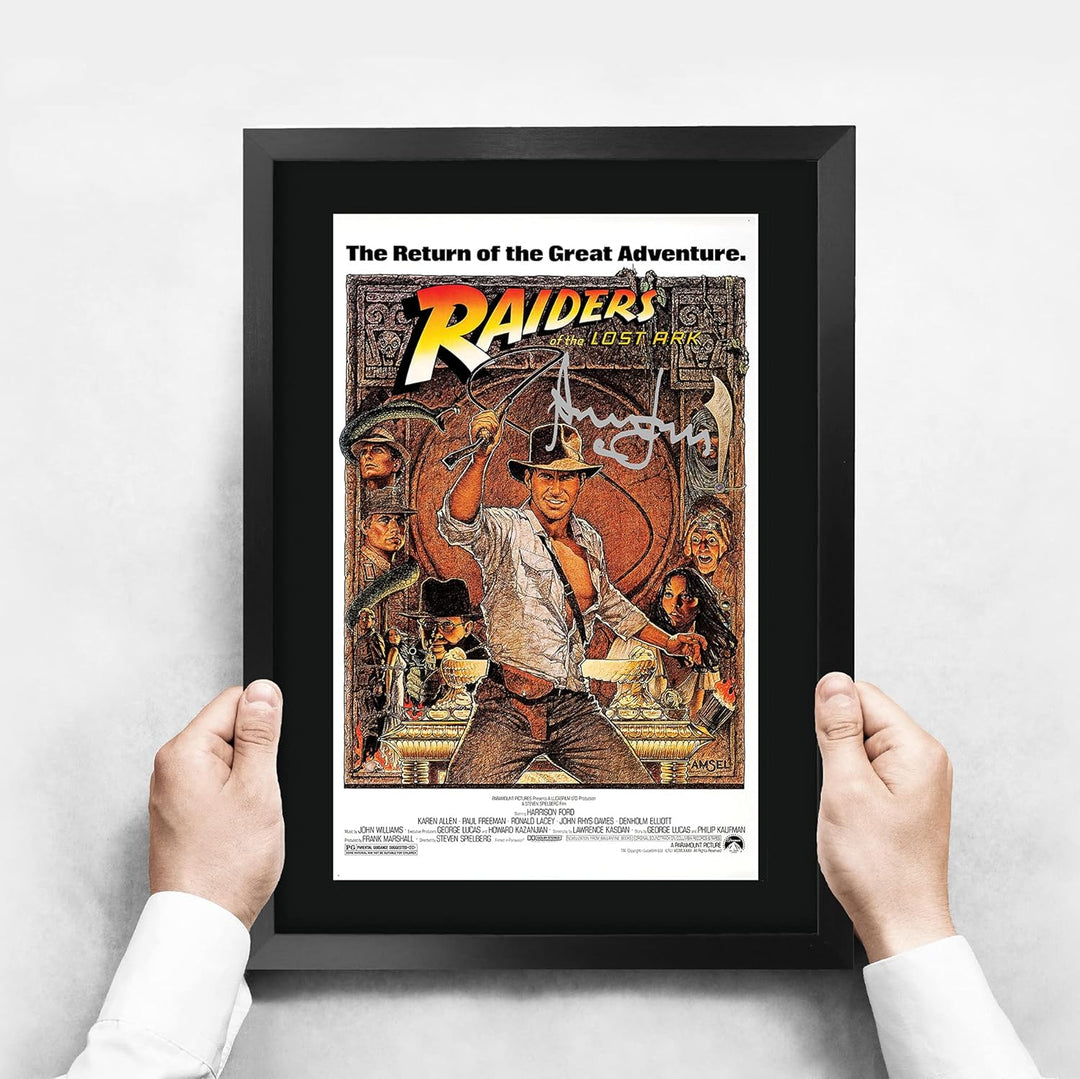 HWC Trading Indiana Jones Raiders Of The Lost Ark A3 Gerahmte Signiert Gedruckt Autogramme Bild Druc