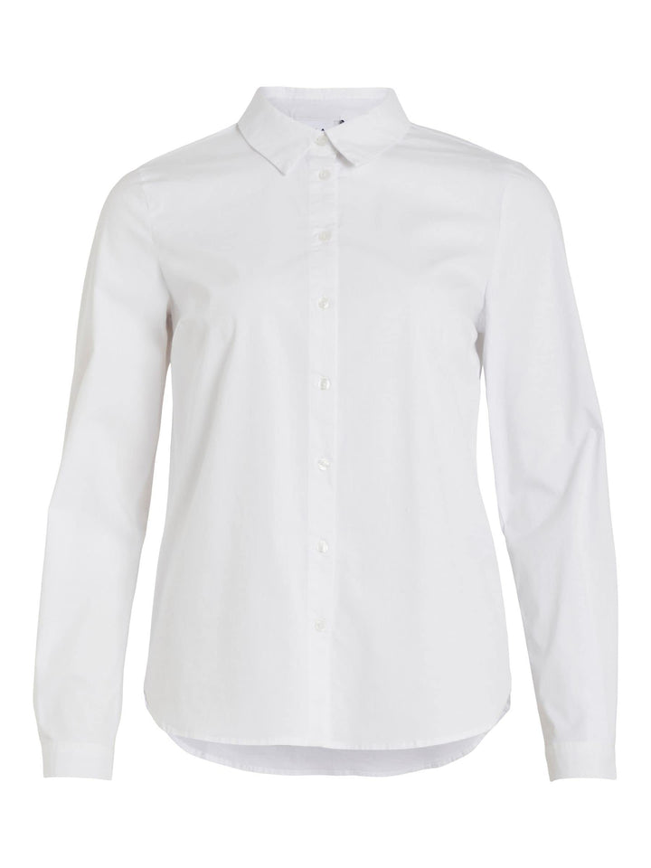 Vila Gimas Long Sleeve Shirt 34 Optical Snow, 34 Optical Snow