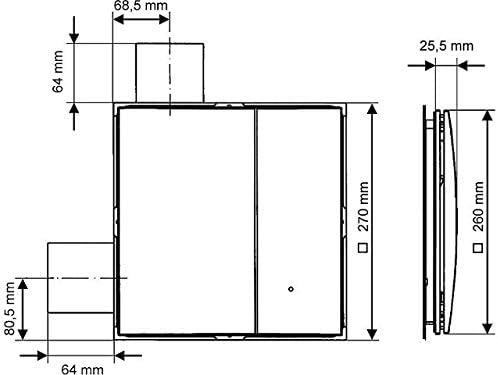 Ritzer by Lunos Lüfter Silvento EC Komplettset inkl. Ventilatoreinsatz, Einbaukasten und Platine, Ba