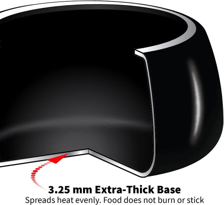 HAWKINS CB15 harteloxierter Schnellkochtopf, aluminium, 1.5 liters, Contura Schwarz 1.5-Liter, 1.5-L