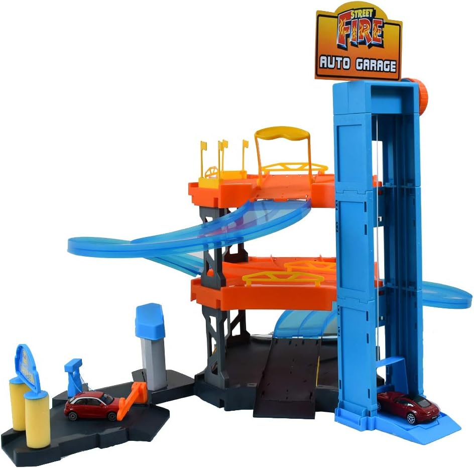 Bburago 15630361 - Playset Autogarage inklusive 2 Autos