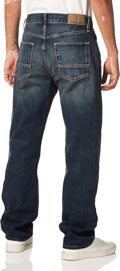 Nautica Herren Lockerer Passform Jeans, Rigger Blue