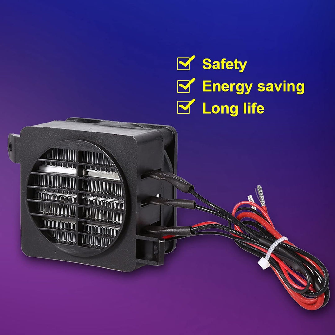 Nikou PTC Heizung 12V 100W, Auto Heizlüfter Fan Lufterhitzer Konstante Temperatur Heizelement Energi