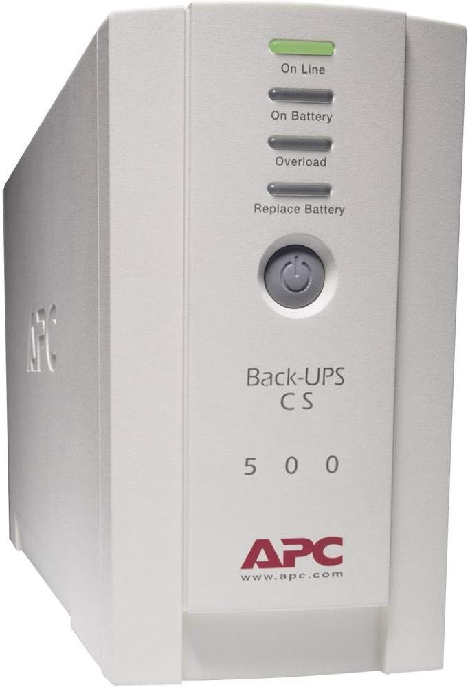 APC Back-UPS CS - BK500EI - Unterbrechungsfreie Stromversorg 500VA (4 Ausgänge IEC, Überspannungssch
