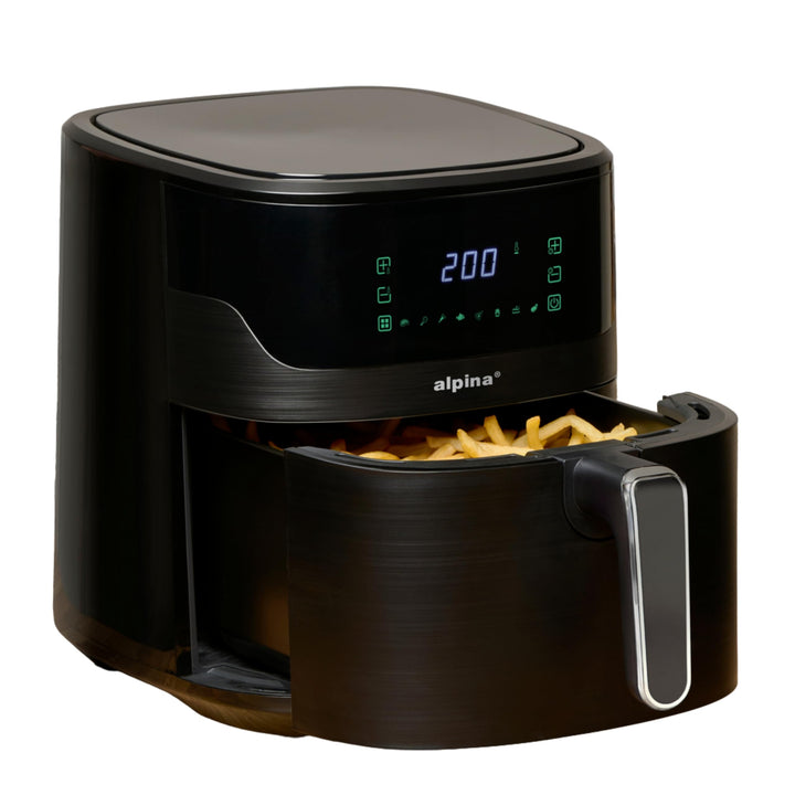 alpina Digitale Heissluftfritteuse 6L - Airfryer für 4 bis 6 Personen - Air Fyer mit einstellbarer T