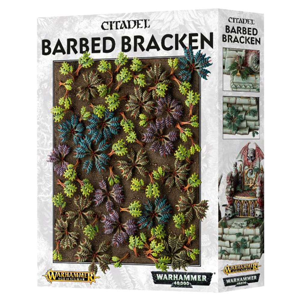 Games Workshop 99129999010" Citadel Barbed Bracken Miniatur, Black