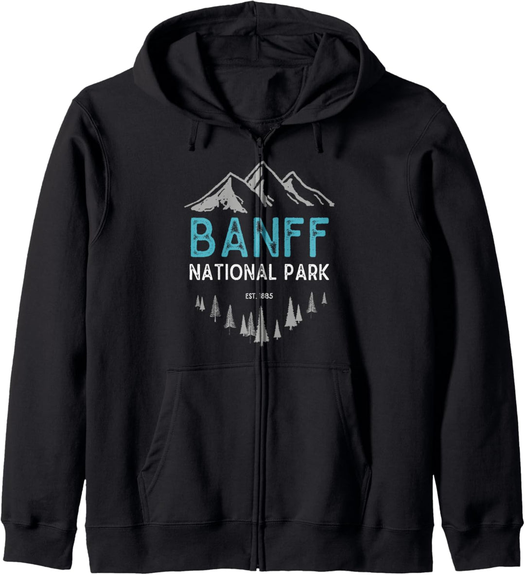 Banff National Park Est 1885 Vintage Canada Kapuzenjacke