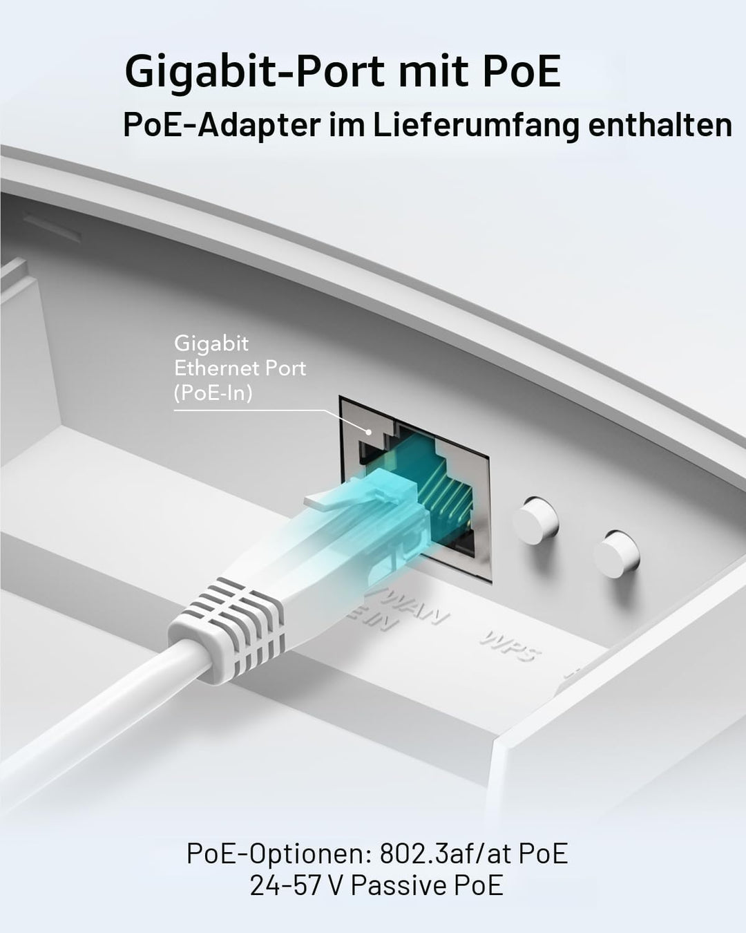 Cudy Outdoor AC1200 Gigabit Wireless Access Point, WLAN-Extender für den Aussenbereich, IP65 wasserd