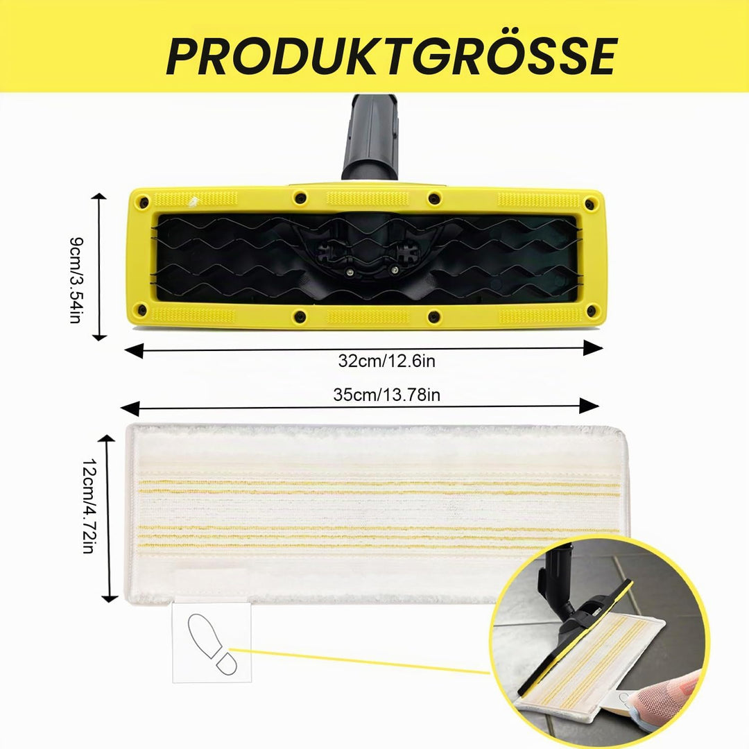 3 Stück Zubehör Bodendüsen Set für Kärcher SC 2, SC 3, SC 4, SC 5, JRISBO Ersatz Bodendüse für Kärch