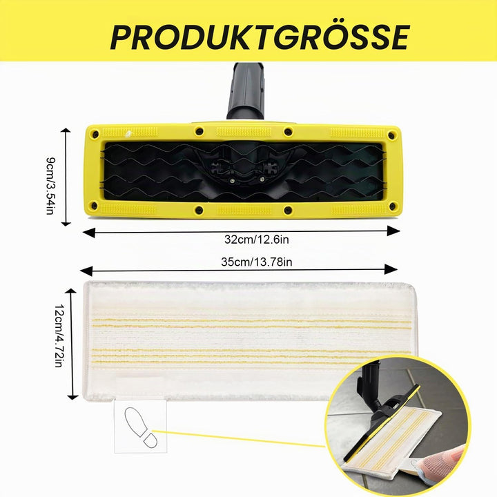 3 Stück Zubehör Bodendüsen Set für Kärcher SC 2, SC 3, SC 4, SC 5, JRISBO Ersatz Bodendüse für Kärch