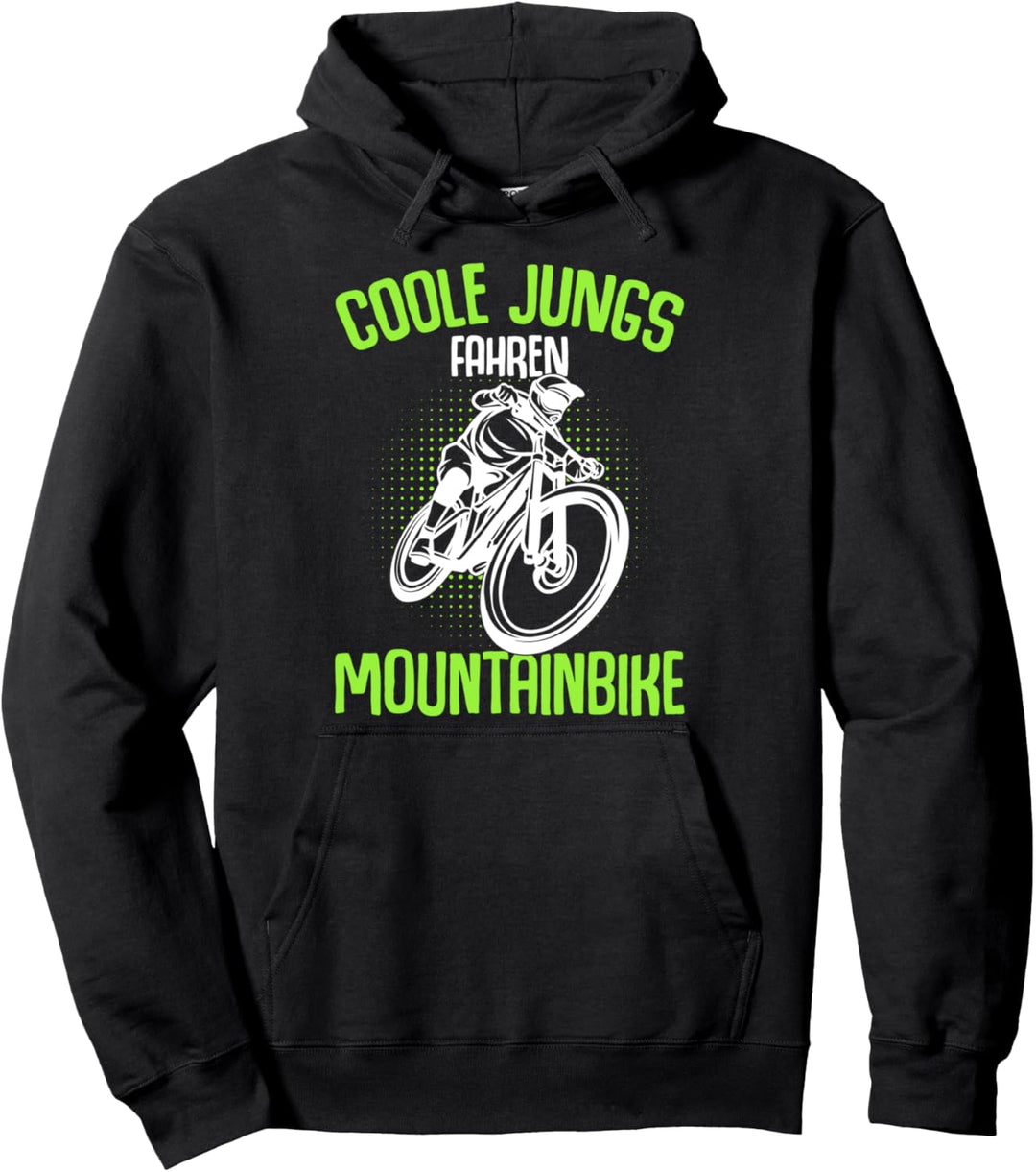 Coole Jungs fahren Mountainbike Mountain Biker Kinder Jungen Pullover Hoodie