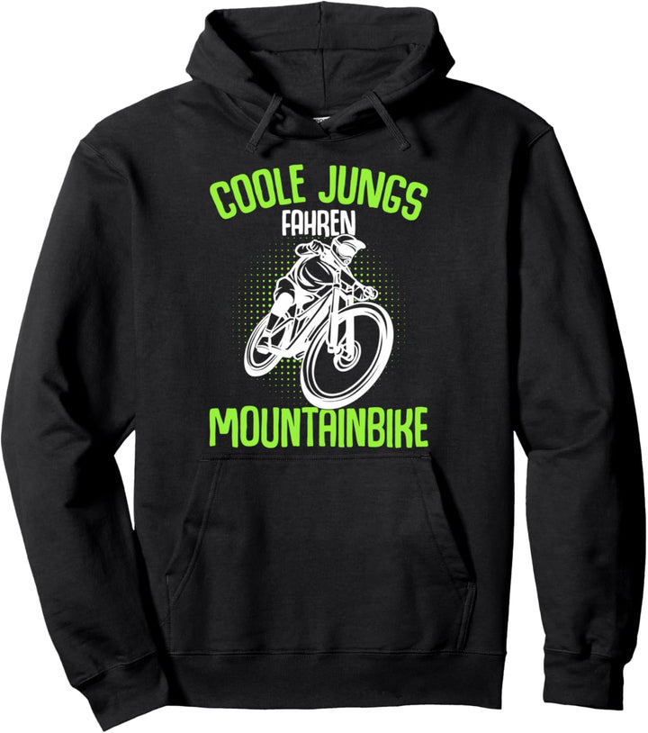 Coole Jungs fahren Mountainbike Mountain Biker Kinder Jungen Pullover Hoodie