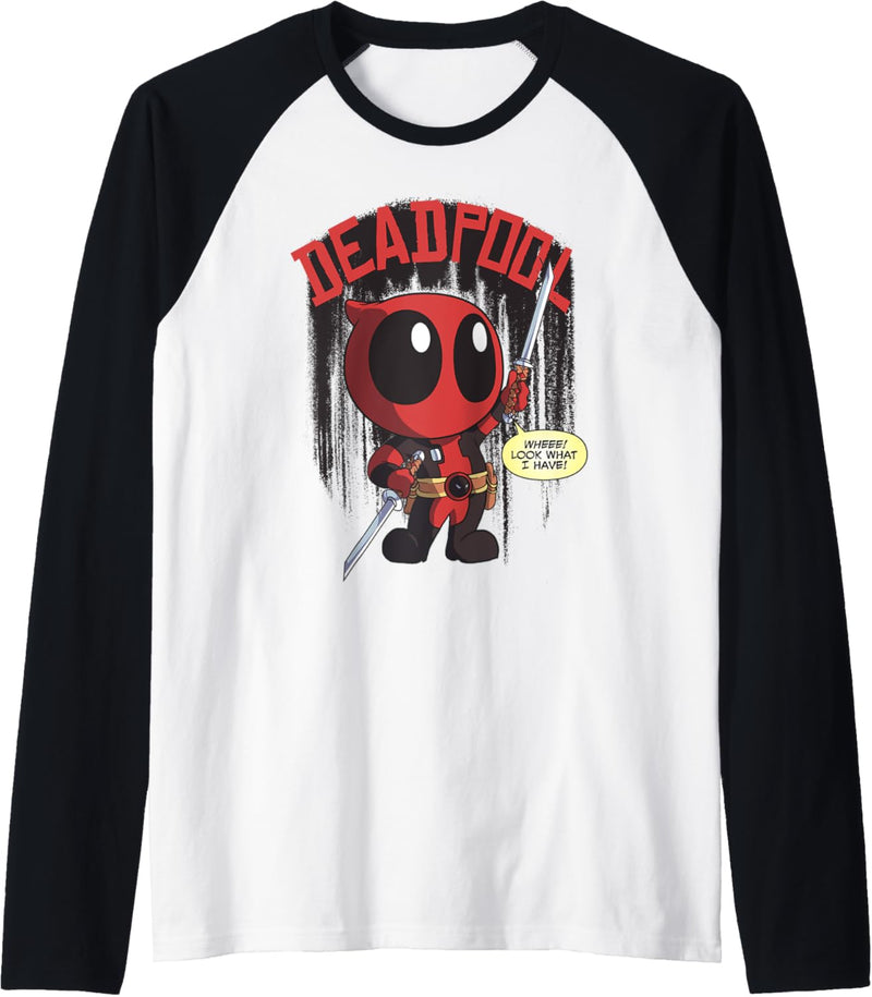 Marvel Deadpool Cartoon Look What I Have Raglan