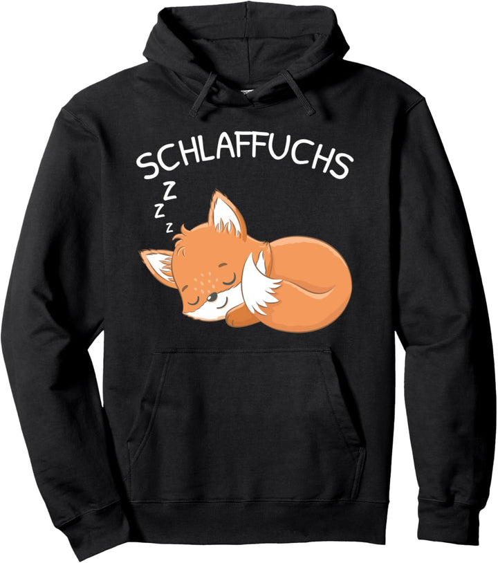 Schlaffuchs Fuchs Schlafshirt Müder Fuchs Pyjama Pullover Hoodie