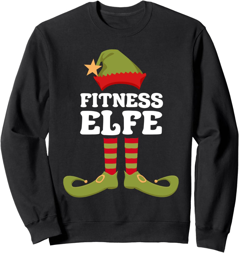 Fitness Elfe Weihnachtself Weihnachten Sweatshirt