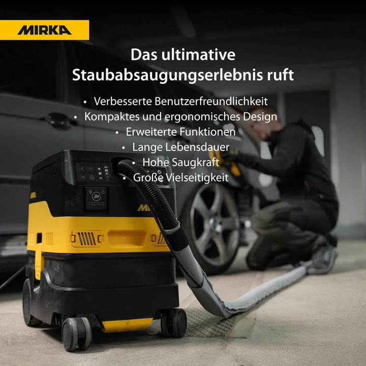 Mirka DEXOS 1217 M AFC/Industriestaubsauger Klasse M / 17L Nass- & Trockensauger/Automatische Filter