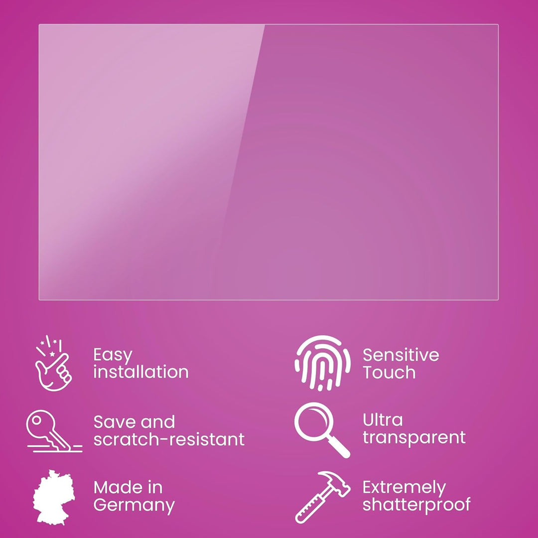 atFoliX Glasfolie kompatibel mit Huion Kamvas Pro 24 Panzerfolie, 9H Hybrid-Glass FX Schutzpanzer Fo