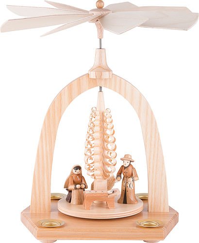 Weihnachtspyramide 1-stöckige Pyramide - Krippe - 23 cm - Original Erzgebirge
