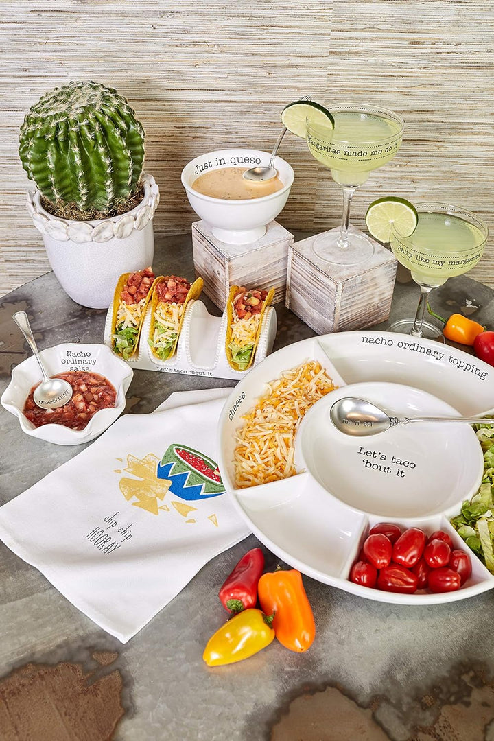 Mud Pie Just in Queso Dip-Set, Weiss Nur in Queso, Nur in Queso