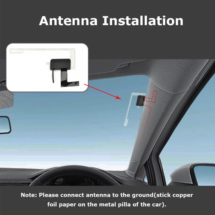 DAB Adapter Kit, Auto Empfänger Mit USB MCX Anschluss, Plug n Play DAB+ Autoradio Digitaler Radio An