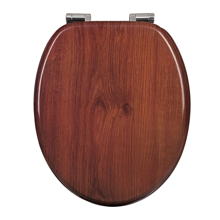 WOLTU #2 Premium WC-Sitz Toilettensitz mit Absenkautomatik, MDF Holzkern, Softclose Scharnier, Antib