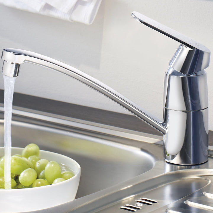 GROHE Eurosmart Cosmopolitan - Einhand-Spültischbatterie (flacher Auslauf, Einlochmontage, Schwenkbe