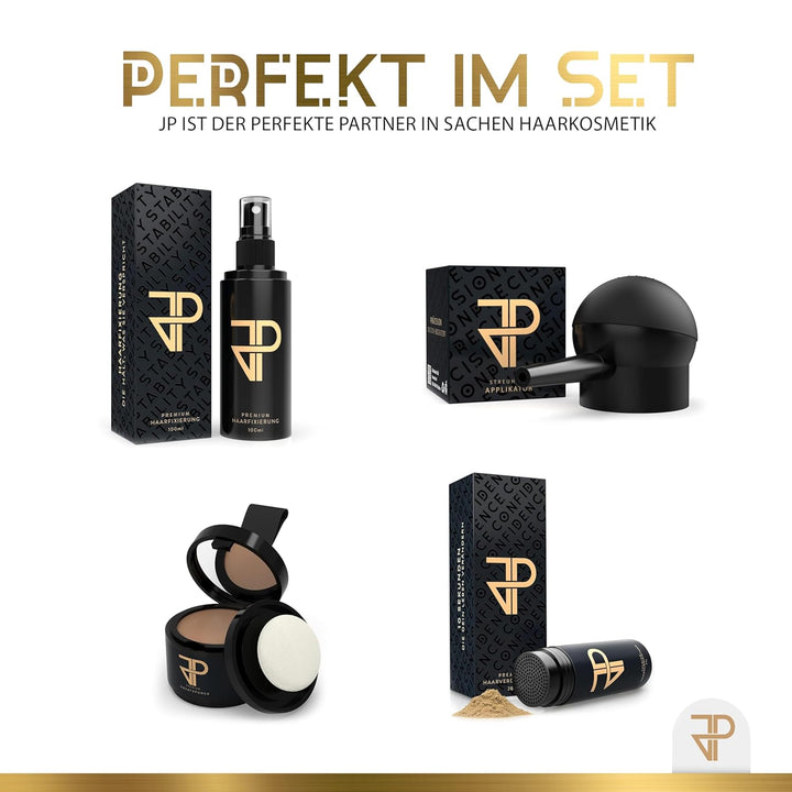 JP Confidence - Premium Streuhaar zur Haarverdichtung - Friseurqualität - 100% natürlich - Authentis